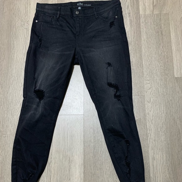 Stork Company Black Soho Ankle Jeans 